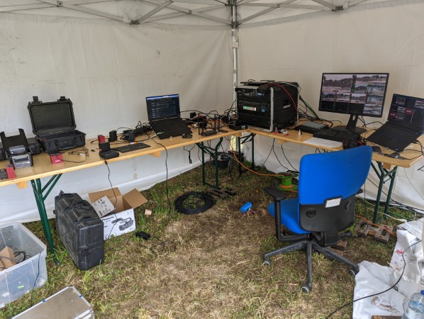 Régie vidéo déportée sous la tente